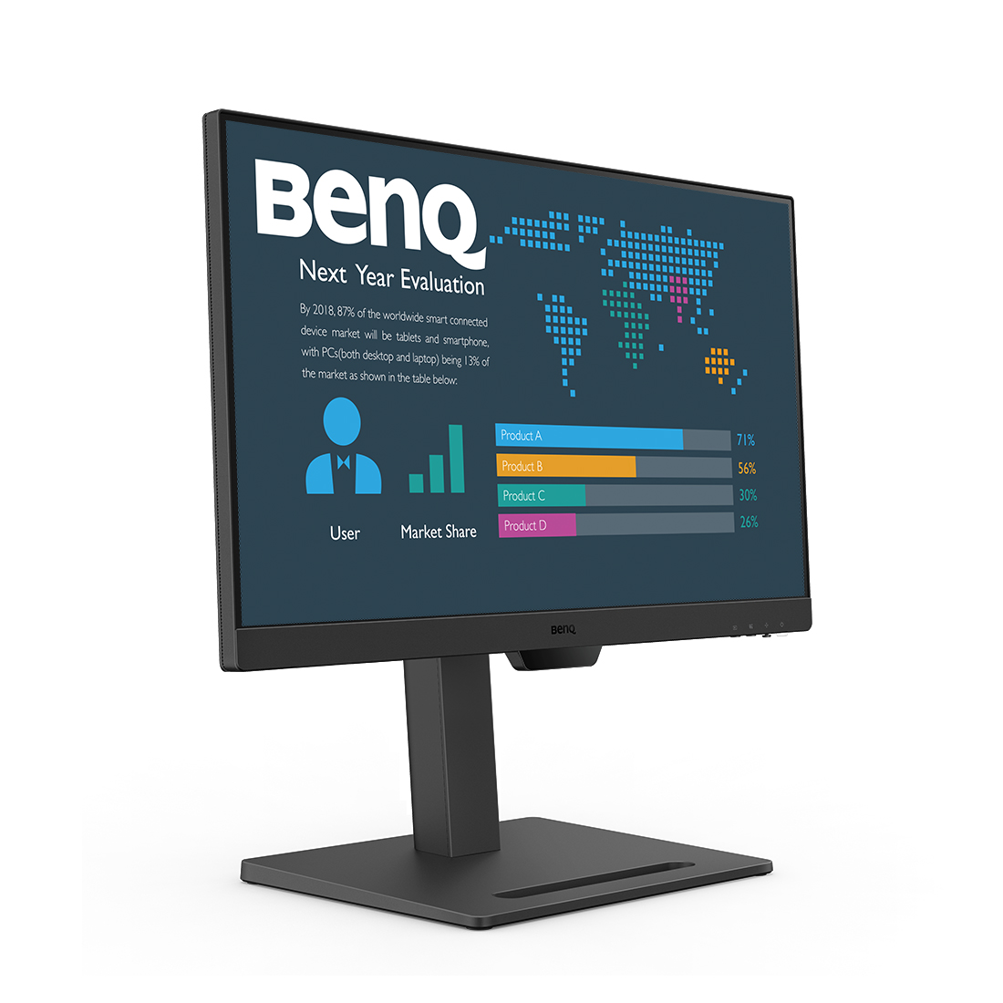 BenQ BL2490T LED Monitor 1920 x 1080 Full HD (1080p) @ 100 Hz - IPS - 250 cd/m² - 1300:1 - 5 ms - 2xHDMI, DisplayPort - Lautsprecher Displays Produkt Bild 14
