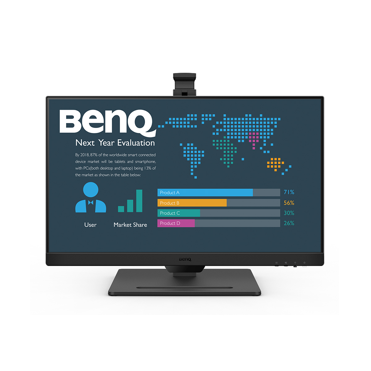 BenQ BL2490T LED Monitor 1920 x 1080 Full HD (1080p) @ 100 Hz - IPS - 250 cd/m² - 1300:1 - 5 ms - 2xHDMI, DisplayPort - Lautsprecher Displays Produkt Bild 11