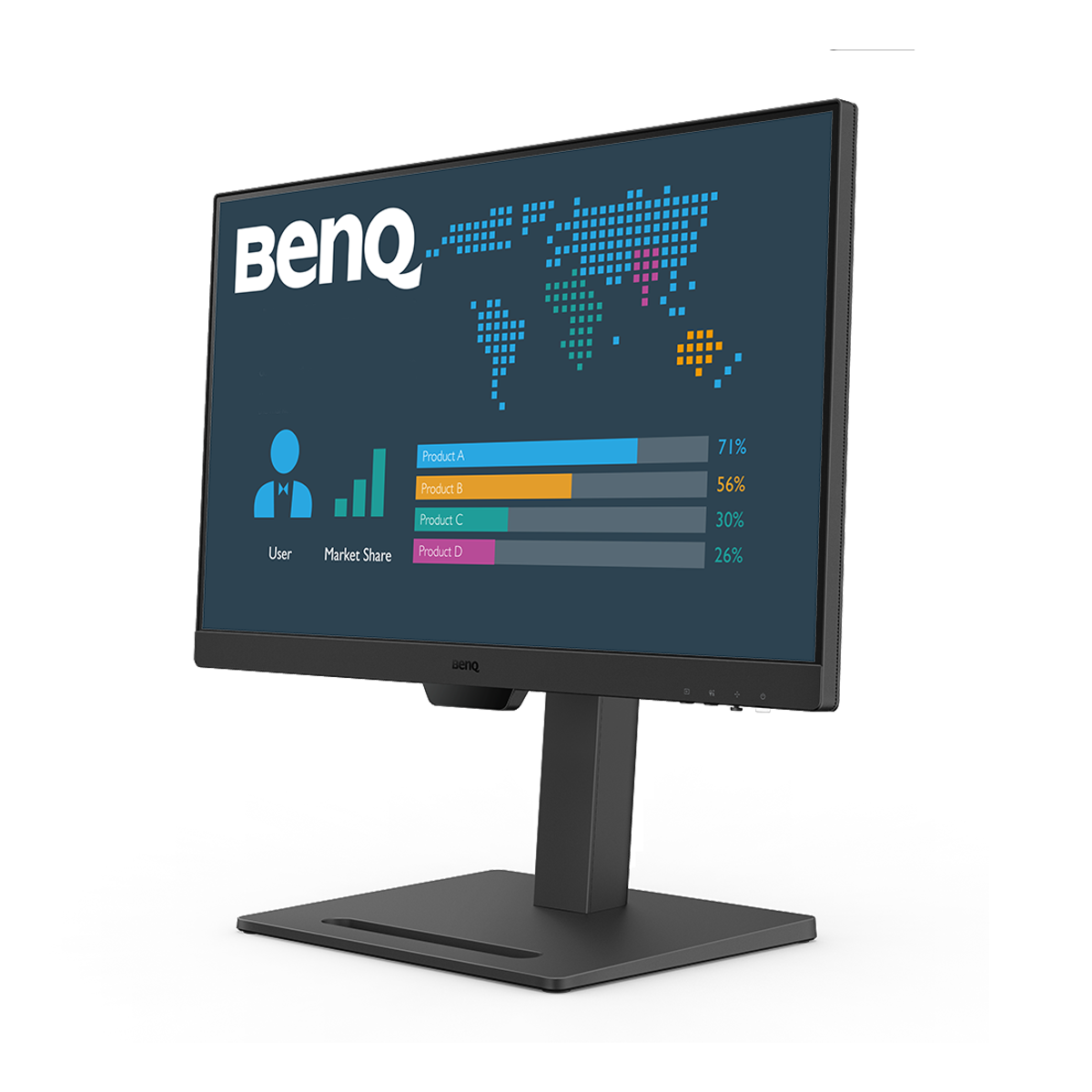 BenQ BL2490T LED Monitor 1920 x 1080 Full HD (1080p) @ 100 Hz - IPS - 250 cd/m² - 1300:1 - 5 ms - 2xHDMI, DisplayPort - Lautsprecher Displays Produkt Bild 4