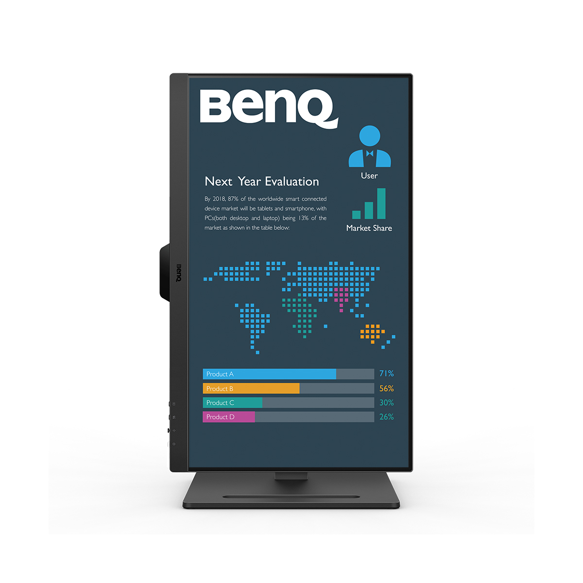 BenQ BL2490T LED Monitor 1920 x 1080 Full HD (1080p) @ 100 Hz - IPS - 250 cd/m² - 1300:1 - 5 ms - 2xHDMI, DisplayPort - Lautsprecher Displays Produkt Bild 18