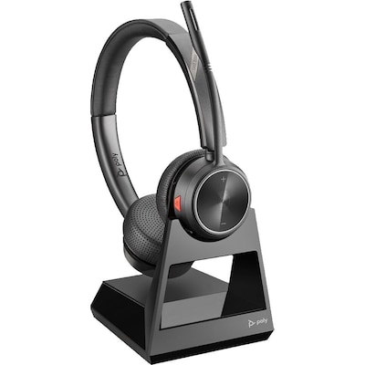 Poly Savi 7220 Office Headset, Stereo, kabellos, DECT, Kopfbügel, Unified Communication optimiert
