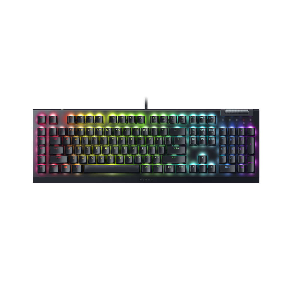 Razer BlackWidow V4 X Gaming Tastatur (Green Switch) - Gaming Tastatur mit Razer Green Switches