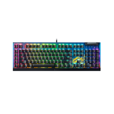 Razer BlackWidow V4 X Fortnite Edition (Yellow Switch) - Gaming Tastatur mit Razer Yellow Switches, 6 Makro-Tasten, Doub...