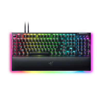 Razer BlackWidow V4 Pro Gaming Tastatur (grüne Switches) - Gaming Tastatur mit Razer Green Switches, multifunktionalen Tasten, Armauflage