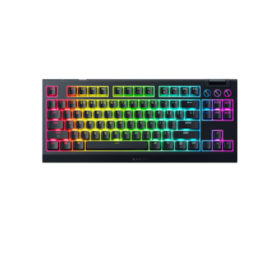 Razer BlackWidow V4 TKL Hyperspeed Kabellose Hotswap-Gaming-Tastatur mit Orange Switches, Bluetooth & Wireless und bis z...
