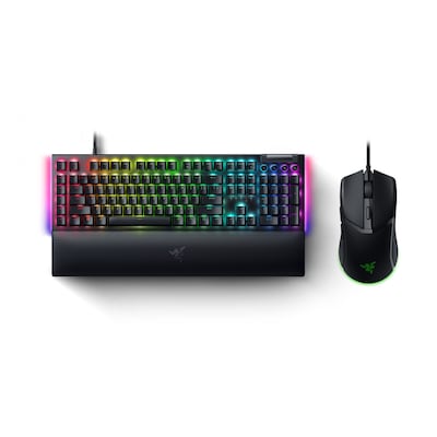 Razer BlackWidow V4 Gaming Tastatur + Razer Cobra Gaming Maus - Gaming Tastatur mit Razer Green Switches inkl. Razer Cob...