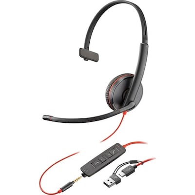 Poly Blackwire 3215 USB-C HS +3.5mmP +USB-C/A