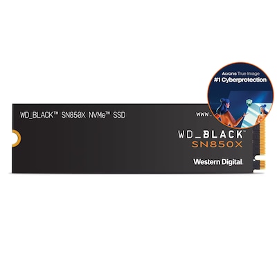 Thumbnail - WD_BLACK SN850X SSD 1TB inkl. Acronis True Image Advanced 1Y Bundle mit internem Solid-State-Module und Antivirus-Softwa...