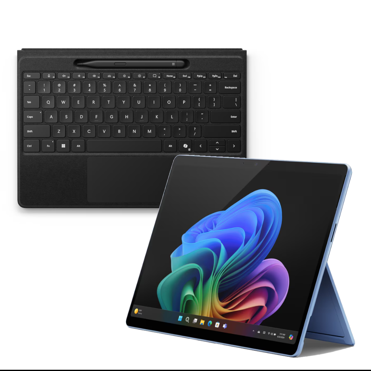 Microsoft Surface Pro OLED Copilot+ PC - 16GB - 1TB - X Elite inkl. Pro Flex Keyboard mit Stiftaufbewahrung mit Slim Pen...