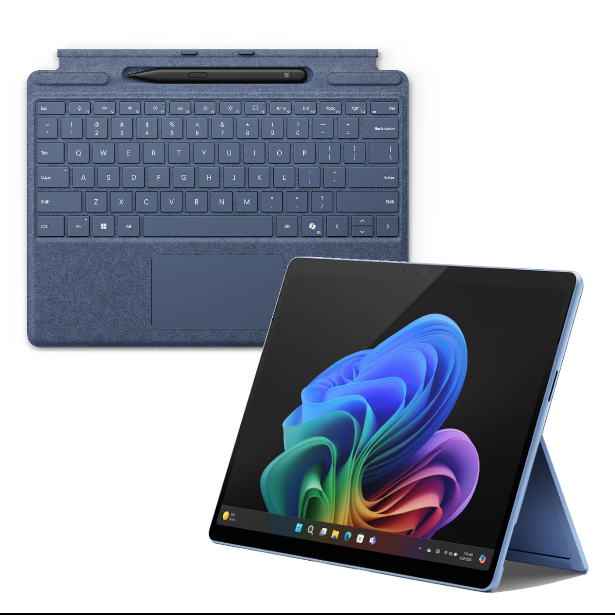 Microsoft Surface Pro OLED Copilot+ PC - 16GB - 1TB - X Elite inkl. Pro Keyboard mit Stiftaufbewahrung mit Slim Pen, sap...