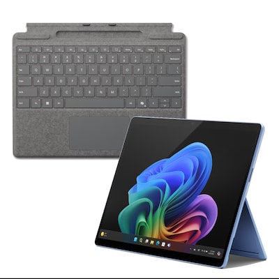 Thumbnail - Microsoft Surface Pro OLED Copilot+ PC - 16GB - 1TB - X Elite inkl. Pro Keyboard mit Stiftaufbewahrung, platin