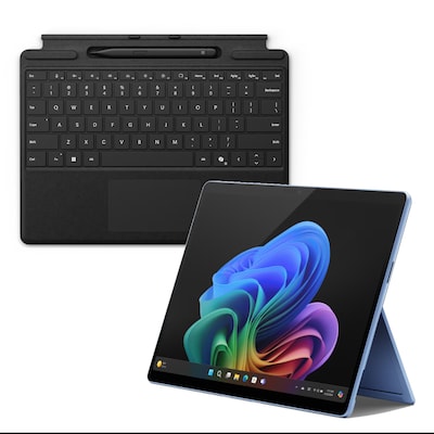 Microsoft Surface Pro OLED Copilot+ PC - 16GB - 1TB - X Elite inkl. Pro Keyboard mit Stiftaufbewahrung mit Slim Pen, sch...