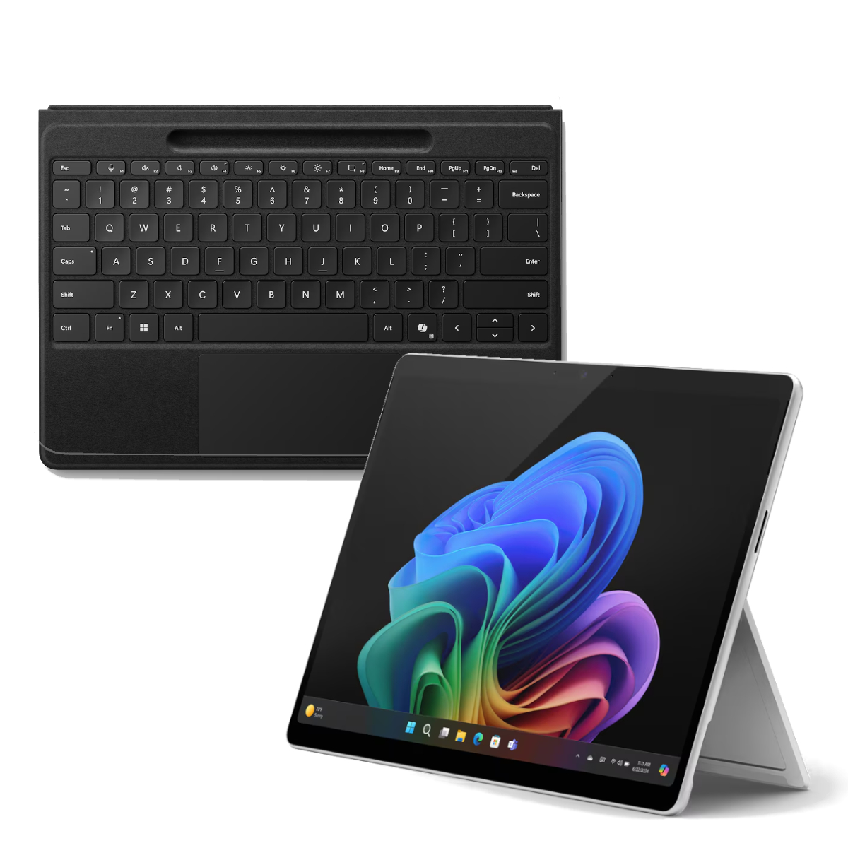 Microsoft Surface Pro Copilot+ PC 16GB - 512GB - X Plus inkl. Pro Flex Keyboard mit Stiftaufbewahrung, schwarz
