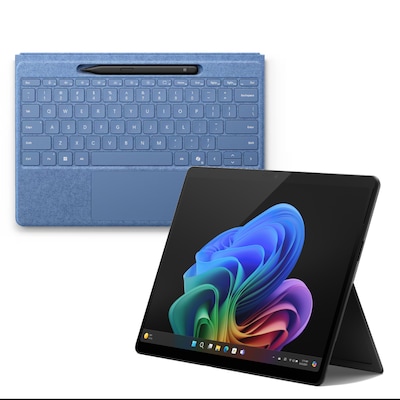 Microsoft Surface Pro OLED Copilot+ PC - 16GB - 1TB - X Elite inkl. Pro Flex Keyboard mit Stiftaufbewahrung mit Slim Pen...