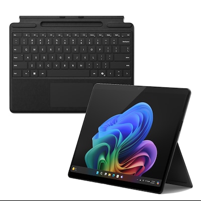 Microsoft Surface Pro OLED Copilot+ PC - 16GB - 1TB - X Elite inkl. Pro Keyboard mit Stiftaufbewahrung, schwarz