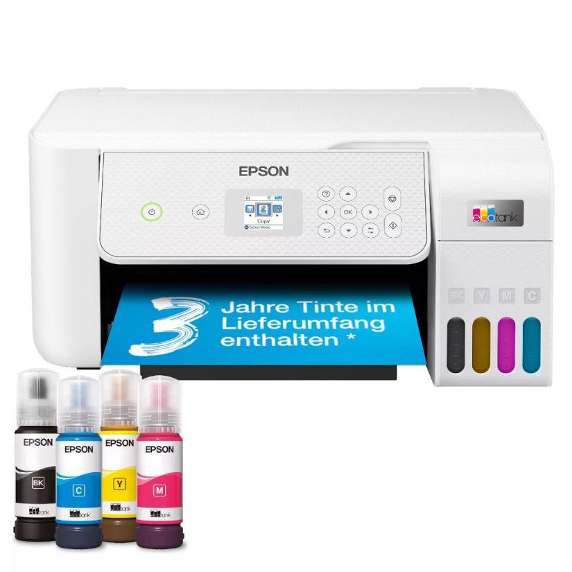 Epson EcoTank ET-2876 3in1-Tintentank-Multifunktionsdrucker 30€ Cashback