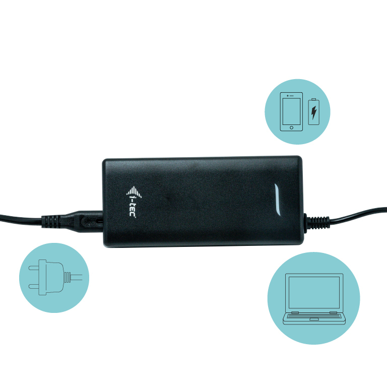 i-tec USB-C Dual Display Docking Station with Power Delivery 100 W + i-tec Universal Charger 112 W Dockingstation Produkt Bild 7