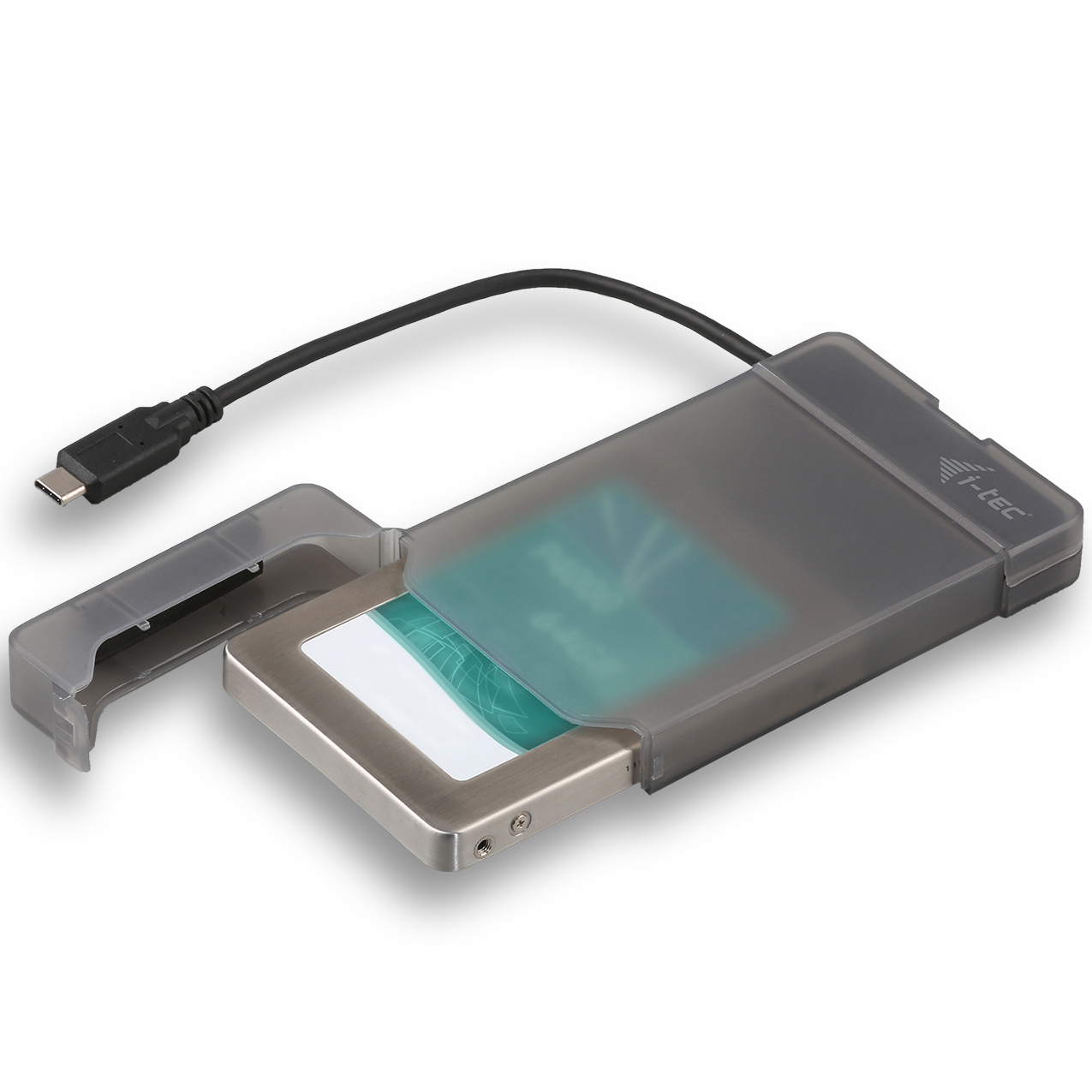 Produktbild von i-tec MySafe Easy schwarz 2.5", USB-C 3.1 Adapter