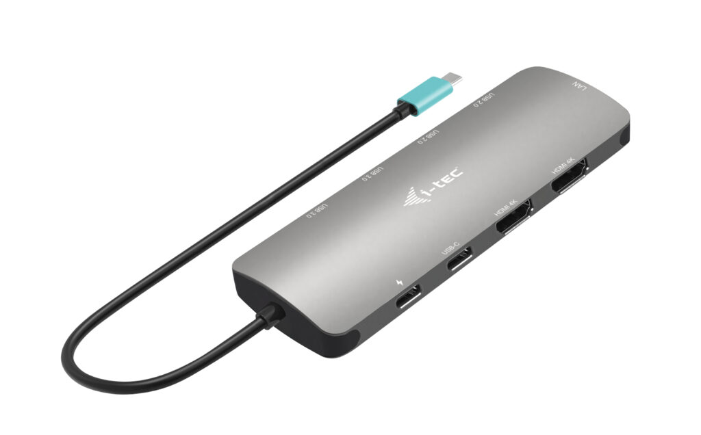 i-tec USB-C Metal Nano 2x HDMI Docking Station + PD 100W