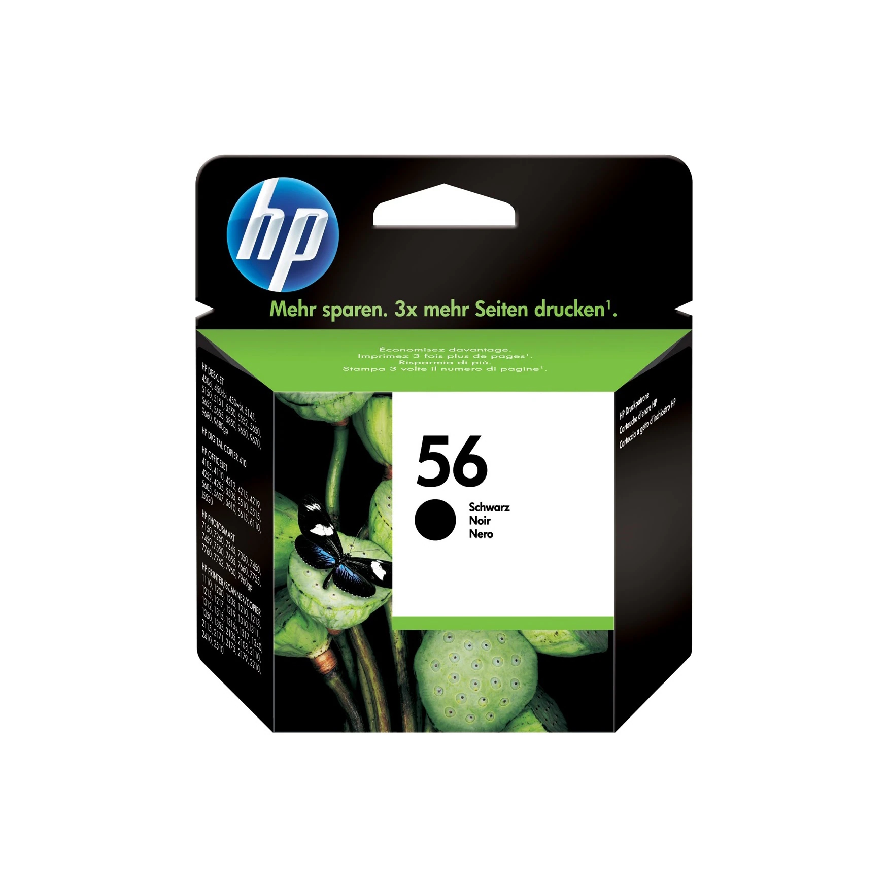 HP 56 (C6656AE) Original Tintenpatrone Schwarz