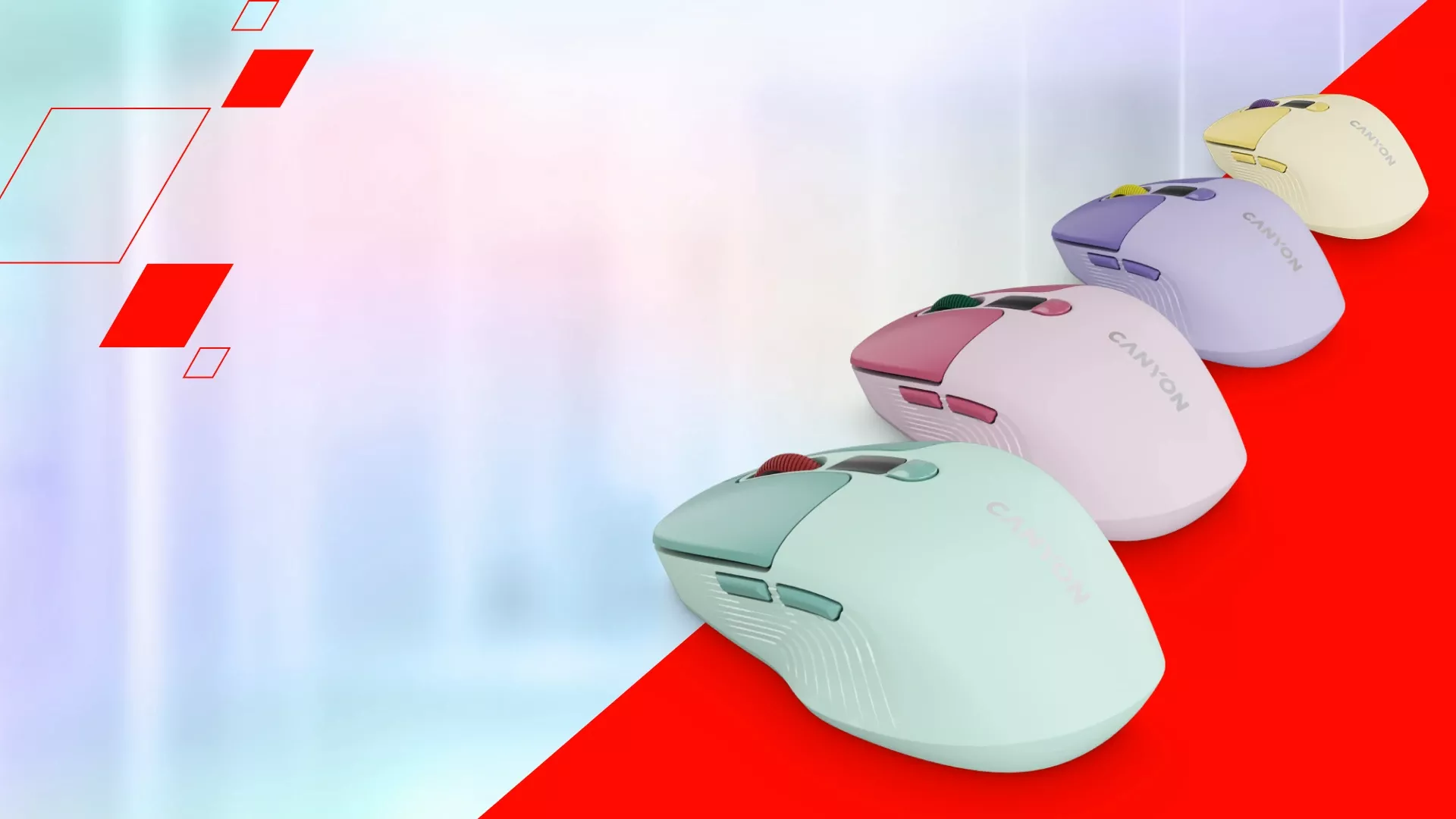 CANYON Mouse MW-26 LCD Silent Dual Mode Wireless pink_1