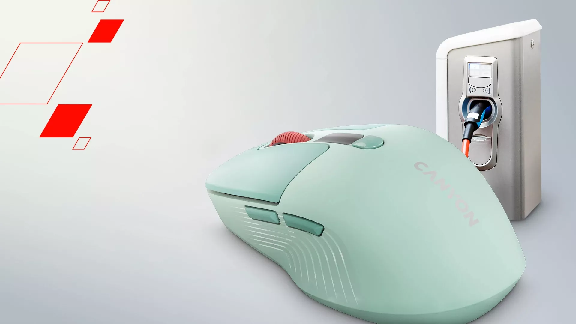 CANYON Mouse MW-26 LCD Silent Dual Mode Wireless pink_6