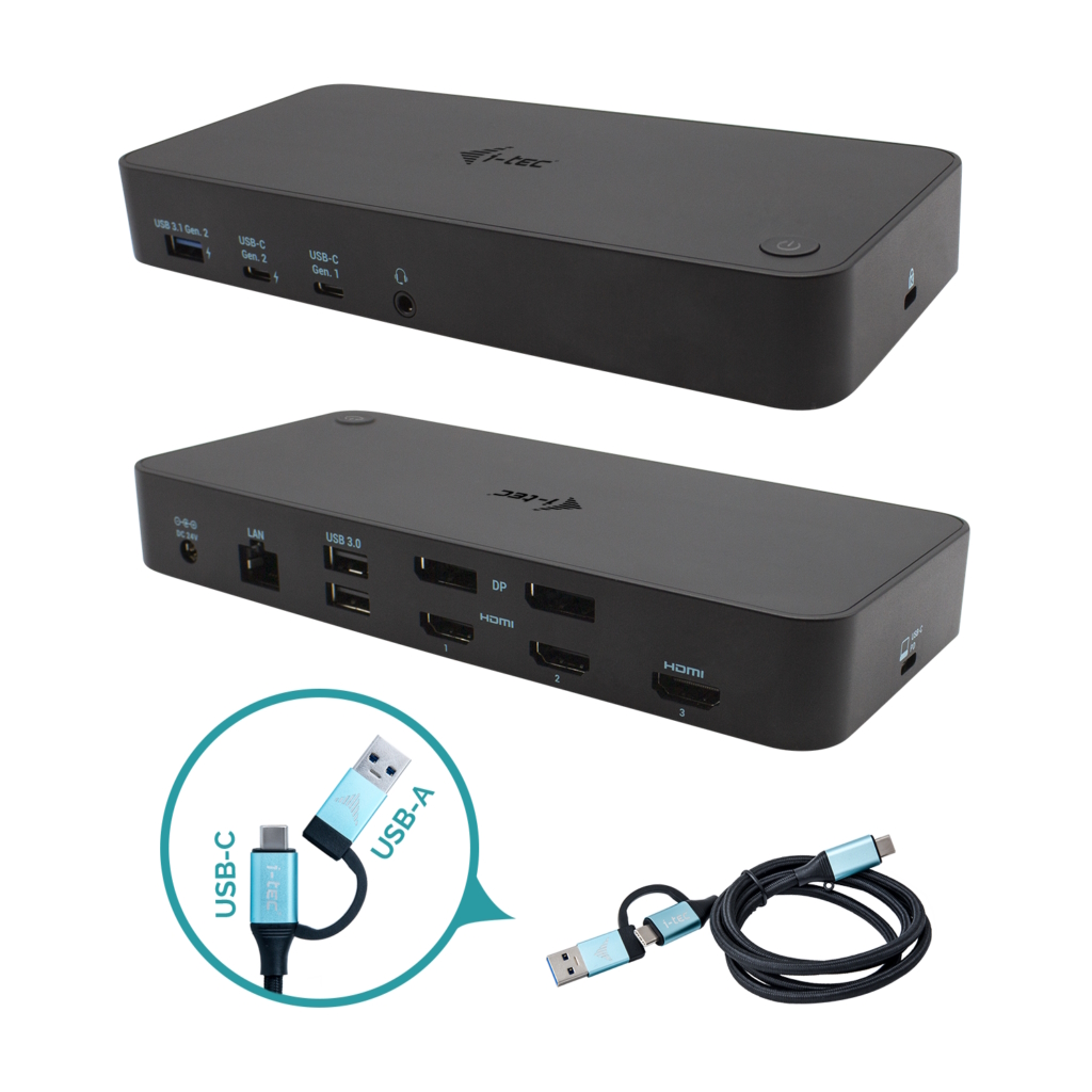 Thumbnail - i-tec Docking Station USB 3.0 USB-C CATRIPLEDOCKPDPRO Power Delivery | Thunderbolt | 2x USB 3.0-Anschluss