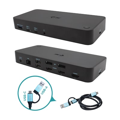 i-tec Docking Station USB 3.0 USB-C CATRIPLEDOCKPDPRO Power Delivery | Thunderbolt | 2x USB 3.0-Anschluss