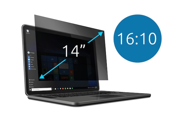 Kensington Blickschutzfilter - 2-fach, abnehmbar für 14" Laptops für 14" Laptops 16:10