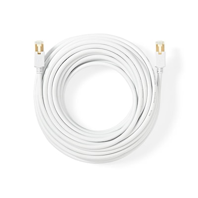 Nedis Cat 6 Kabel | RJ45 Stecker | RJ45 Stecker | F/UTP | 5.00 m | rund | LSZH / PVC | Weiss | Verpackung mit Sichtfenster