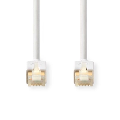 Nedis Cat 6 Kabel | RJ45 Stecker | RJ45 Stecker | S/FTP | 1.00 m | rund | LSZH / PVC | Weiss | Verpackung mit Sichtfenster