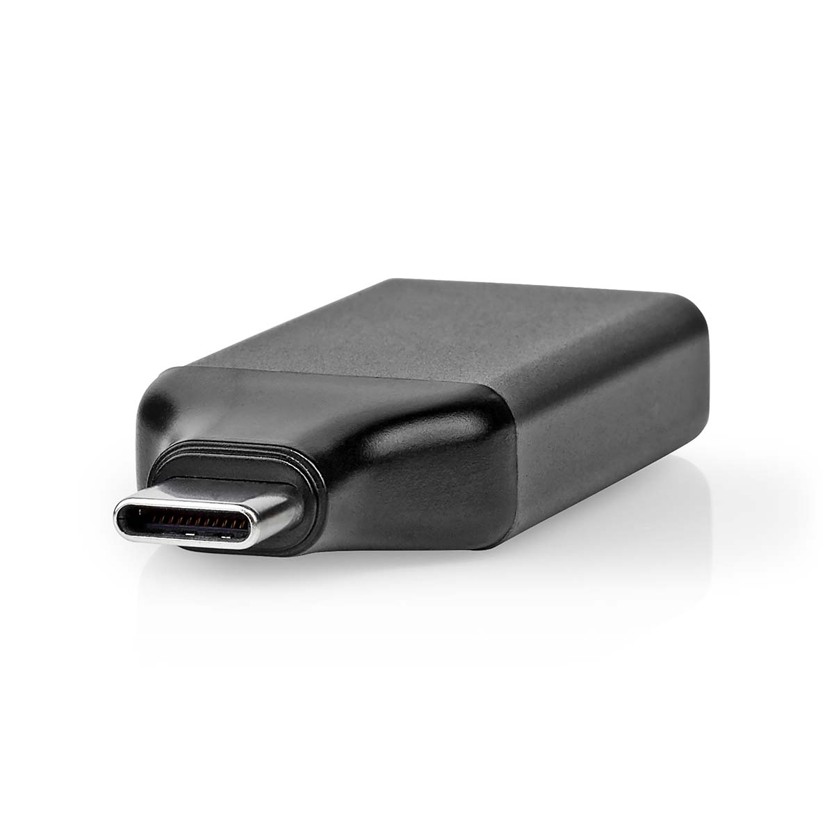 Nedis USB-C™ Adapter - USB 3.2 Gen 1 | USB-C™ Stecker | HDMI™ Ausgang | 4K@60Hz | Rund | Vernickelt | Grau / Schwarz | B...