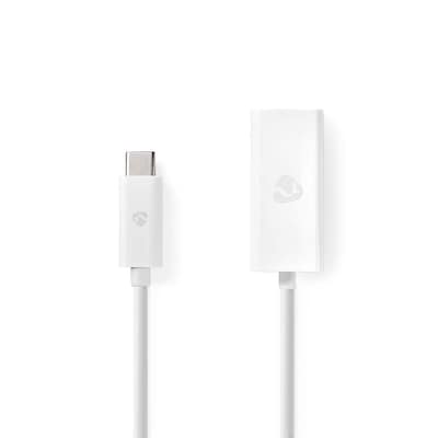 NEDIS USB-Netzwerkadapter | USB 3.2 Gen 1 | 1000 Mbps | USB-C™ Stecker | RJ45 Buchse | 0.20 m | rund | Vernickelt | Verz...