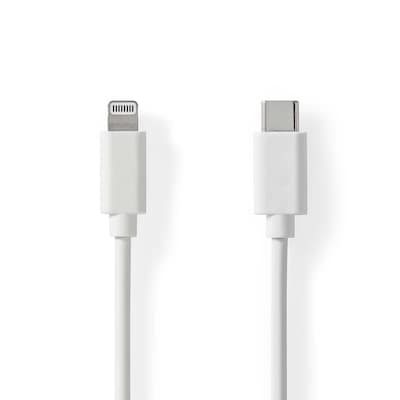 Thumbnail - Nedis Lightning Kabel- USB 2.0 | Apple Lightning 8-Pin | USB-C™ Stecker | 480 Mbps | Vernickelt | 1.00 m | Rund | PVC | ...