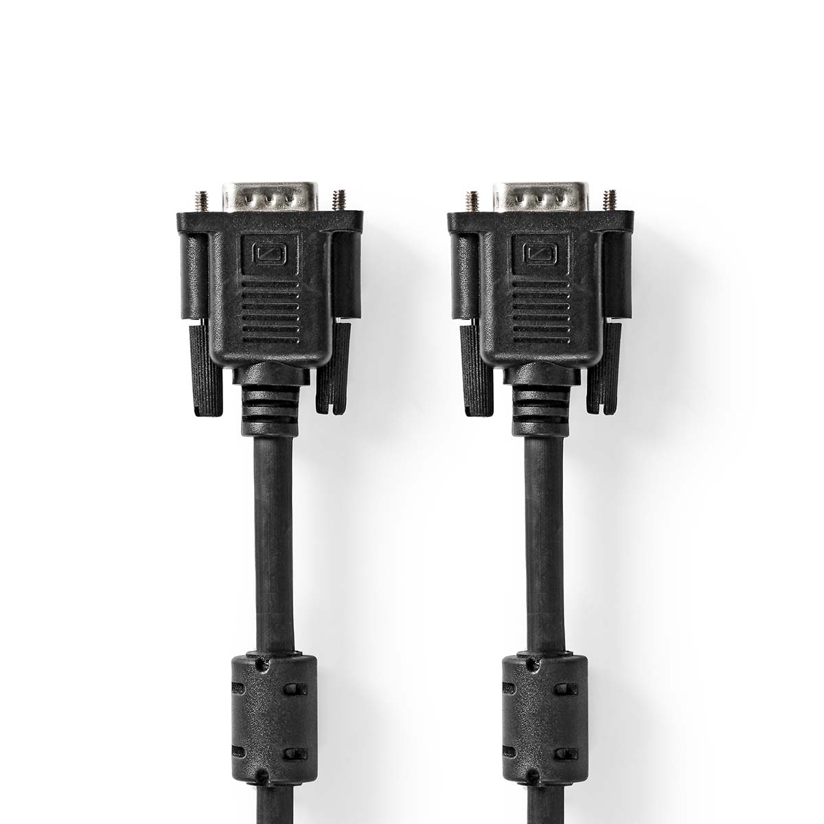 Nedis VGA-Kabel | VGA Stecker | 2.00 m | Schwarz - Vernickelt | Maximale Auflösung: 1280x768 | Rund | ABS | Label