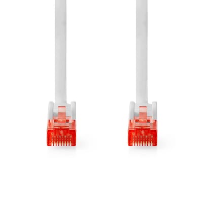Nedis CAT6-Netzwerkkabel - RJ45 Stecker | 3.00 m | weiß U/UTP | Rund | PVC | Label