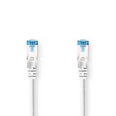 Thumbnail - Nedis CAT6a-Netzwerkkabel - S/FTP | RJ45 Stecker | 0.25m Snagless | Rund | LSZH | Weiss | Label