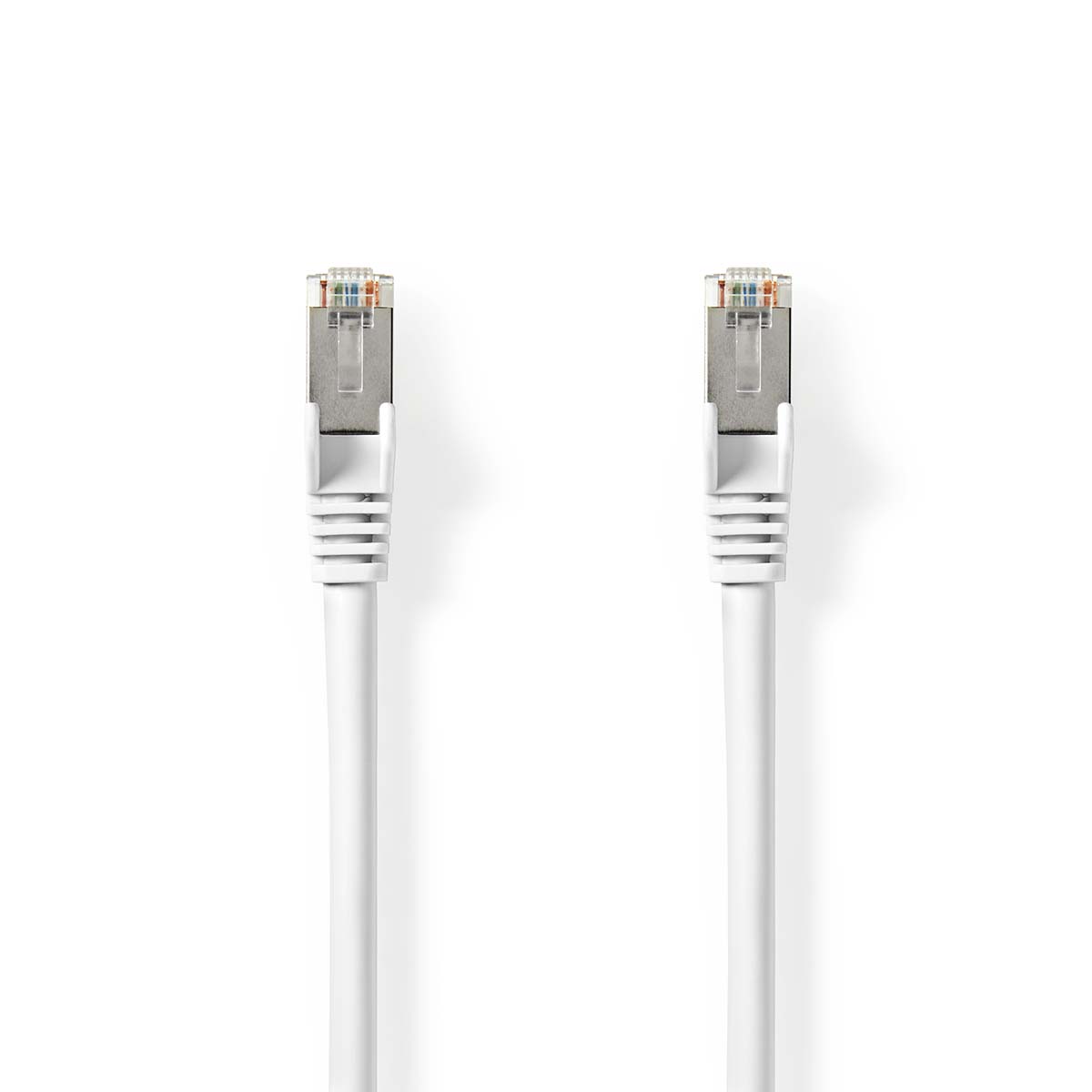 Nedis Cat 8.1-Netzwerkkabel - S/FTP | RJ45 Stecker | RJ45 Stecker | 2.00 m | Rund | LSZH | Weiss | Label