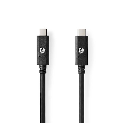 Nedis USB-Kabel | USB 3.2 Gen 2 | USB-C™ Stecker |USB-C™ Stecker - 100 W | 4K@60Hz | 10 Gbps | Vernickelt | 1.00 m | Run...