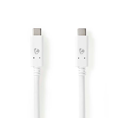 Thumbnail - Nedis USB-Kabel | USB 3.2 Gen 2 | USB-C™ Stecker |USB-C™ Stecker - 100 W | 4K@60Hz | 10 Gbps | Vernickelt | 1.00 m | Run...
