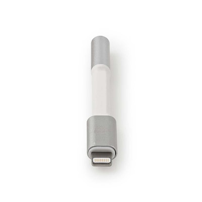 Nedis Lightning-Adapter | Apple Lightning 8-Pin | 3.5 mm Buchse | Vergoldet | rund | Aluminium | Verpackung mit Sichtfen...