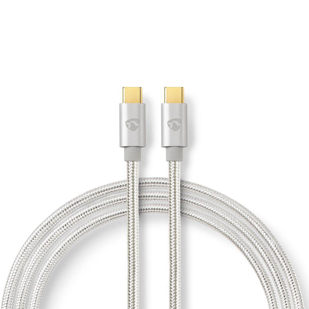 Nedis USB-Kabel | USB 3.2 Gen 1 | USB-C™ Stecker | | 4K@60Hz | 5 Gbps | Vergoldet | 1.00 m | rund | Geflochten / Nylon |...