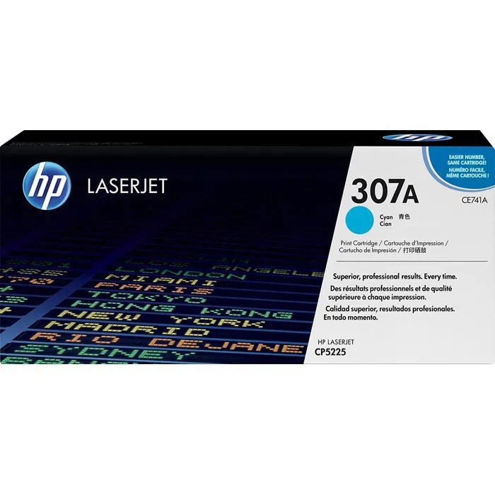 HP 307A CE741A Original LaserJet Tonerkartusche Cyan Image