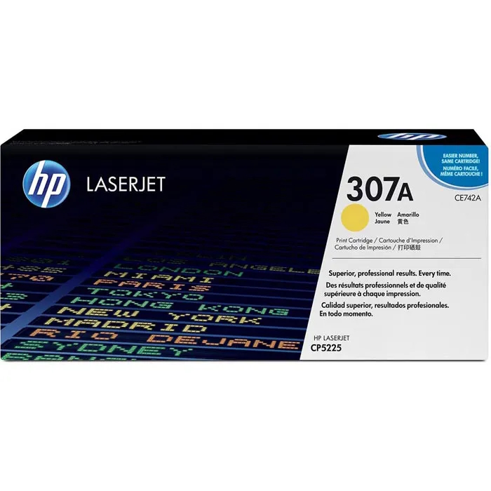 HP 307A CE742A Original LaserJet Tonerkartusche Gelb Image