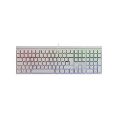 CHERRY MX 2.0S RGB, CHERRY MX-Black-Switches - weiß, mechanische Gamingtastatur, Kabelgebunden, RGB-Beleuchtung, Anti-Gh...