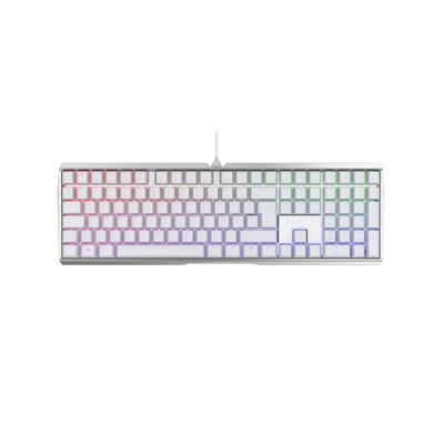 Thumbnail - CHERRY MX 3.0S RGB, CHERRY MX-Red-Switches - weiß, mechanische Gamingtastatur, Kabelgebunden, RGB-Beleuchtung, Aluminium...