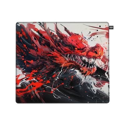 CHERRY XTRFY GP6 HYDRUS RED, Gaming-Mauspad, Größe L High-Speed-Stoffoberfläche, Rutschfest, Vernähte Kanten