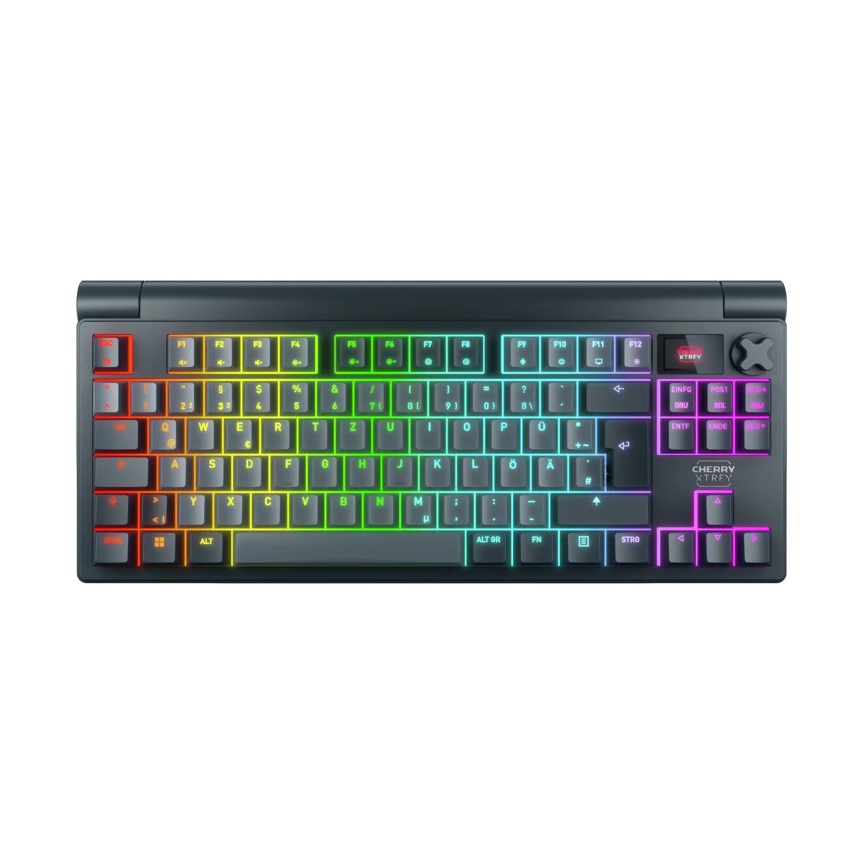 CHERRY XTRFY MX 8.3 TKL WIRELESS, Gaming Tastatur, DE-Layout Drei Verbindungsmodi: 2,4 GHz Funk, Bluetooth® und kabelgeb...