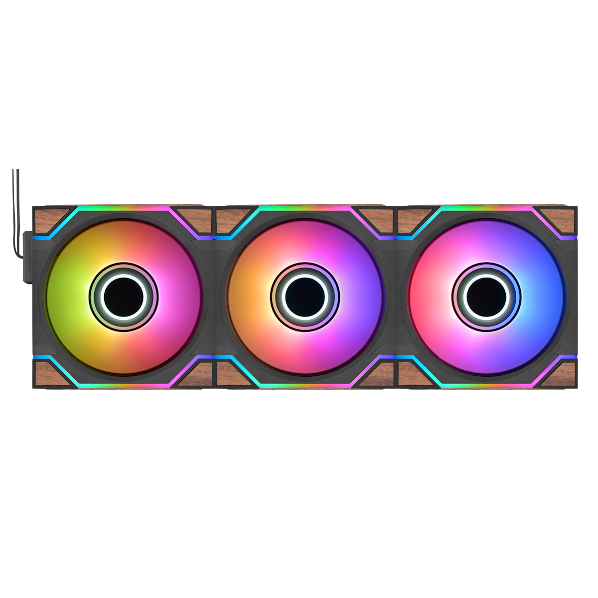 Thermaltake SWAFAN 120 EX INFINITY Wood Edition 3er-Pack | Gehäuselüfter