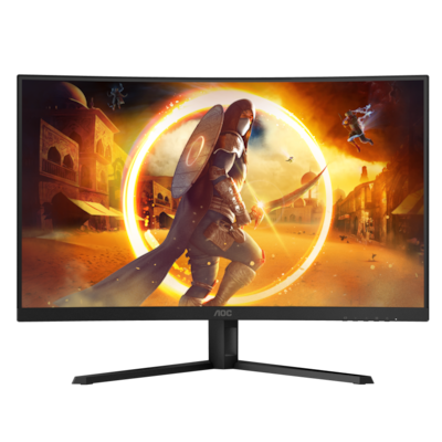 AOC Gaming CQ32G4VE 32 Zoll QHD Curved Monitor, 180 Hertz, 0.5 ms, HDR10, FreeSync Premium (2560x1440, HDMI, DisplayPort) schwarz/grau - Farbe: Schwarz